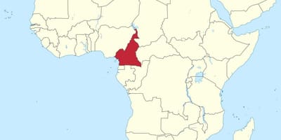 ನಕ್ಷೆ ಕ್ಯಾಮರೂನ್ ಪಶ್ಚಿಮ ಆಫ್ರಿಕಾ