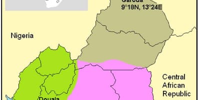ನಕ್ಷೆ ಕ್ಯಾಮರೂನ್ ಹವಾಮಾನ